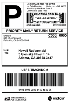 Priority Mail Return Label